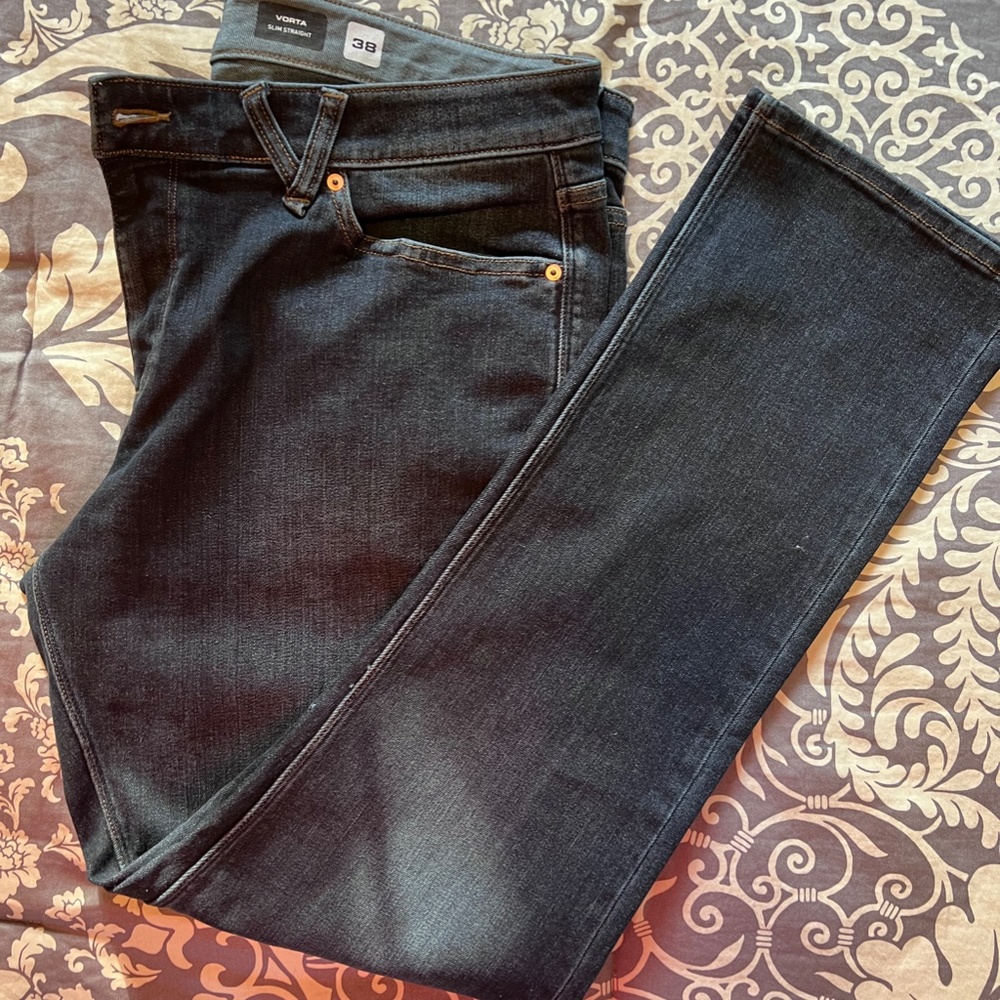 Volcom Vorta Slim Straight blue jeans Sz 38